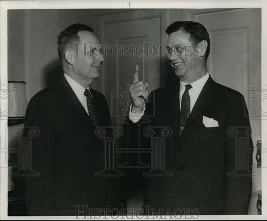 1959 Press Photo Sugar Bowl- Dr. John D. Williams and C.M. "Tad" Smith - Historic Images