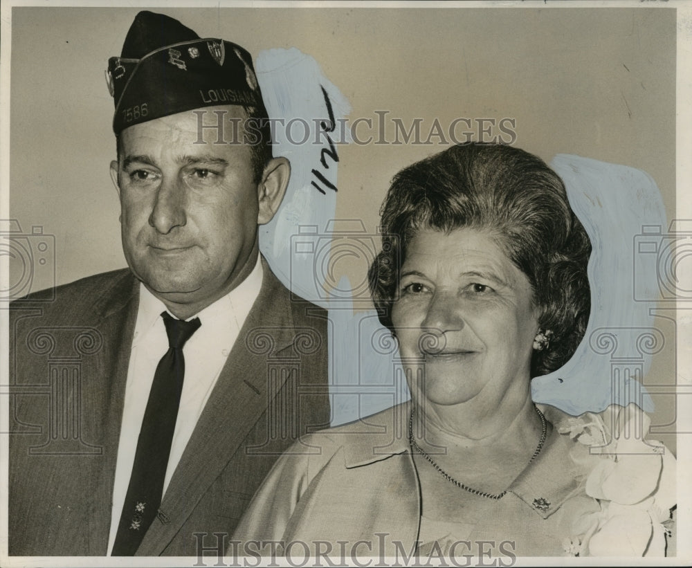 1966 Alton F. Adams Sr. and Mrs. Clarice Margiotta of VFW - Historic Images