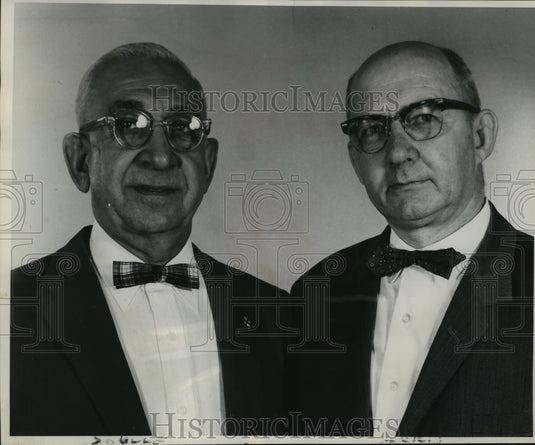 1960 Press Photo Edwin Soule and Fred Ackis invited to conference by President. - Historic Images