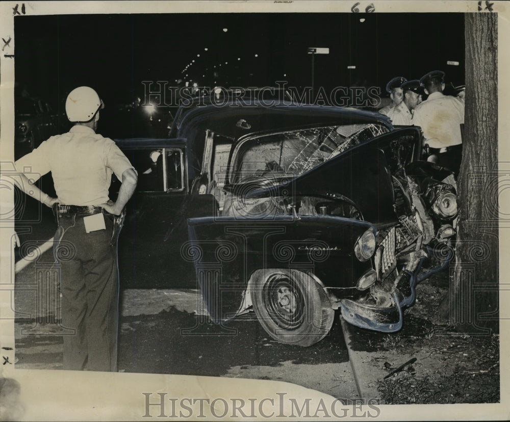 1963 Press Photo Accidents - Jose Silva killed in accident in Jefferson Parish.-Historic Images