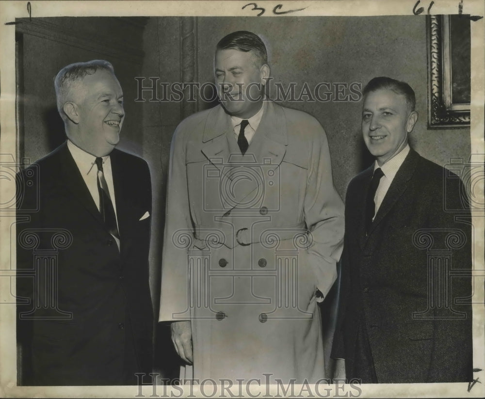 1962 Press Photo Stephan Ailes with Clarence D. Martin and Merrill Whitman-Historic Images