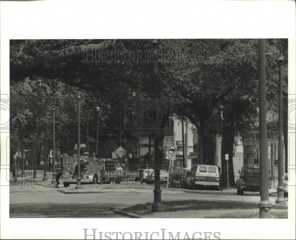 1984 Algiers Point Firemen Clean Fire Engine World&#39;s Fair - Historic Images