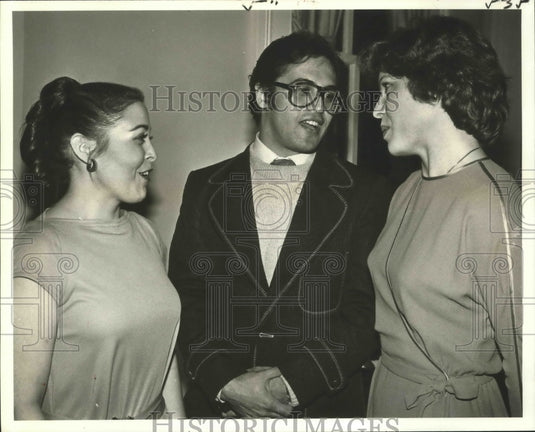 1980 Carole Adrian, Rubin Brotiman, and Gale Odom at Opera Audtion - Historic Images