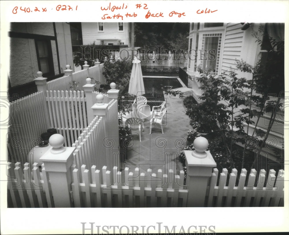 1993 Lance Africk&#39;s Landcscaped Patio Swimming Pool - Historic Images