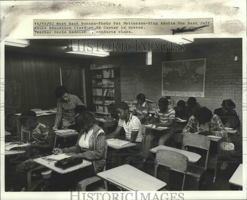 1982 Adult Education - Adults at East Jefferson Education Center. - Historic Images