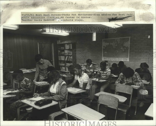 1982 Adult Education - Adults at East Jefferson Education Center. - Historic Images