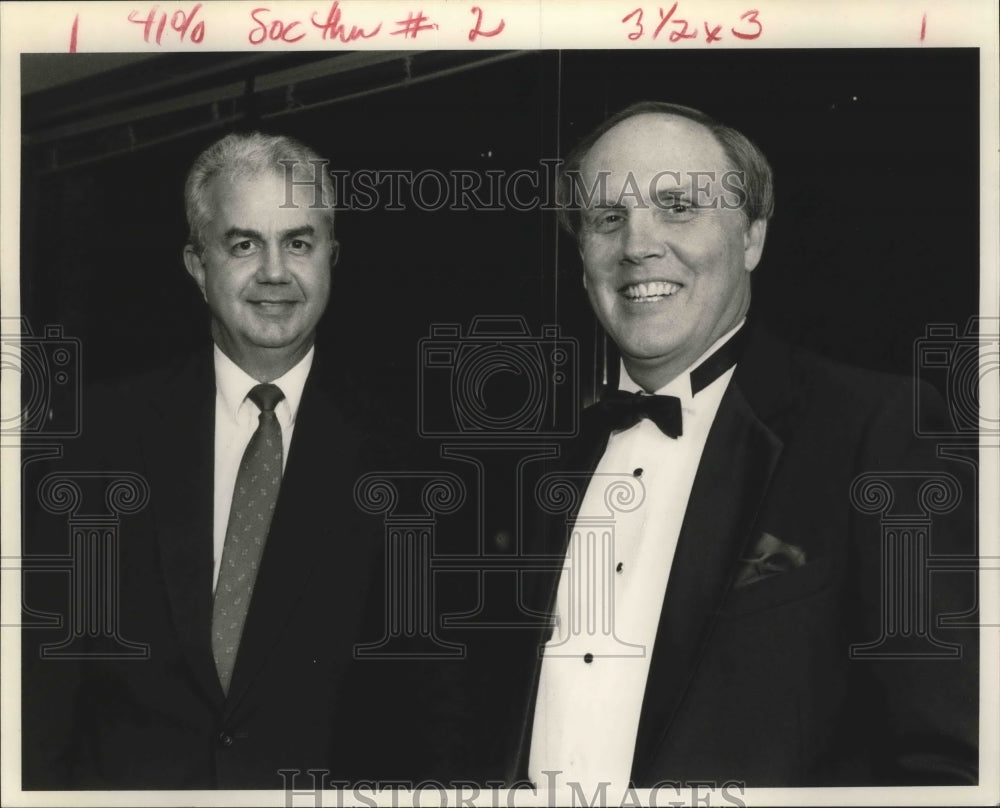 1991 Walt Moore and Jim Adams at Financial Planners Meeting - Historic Images