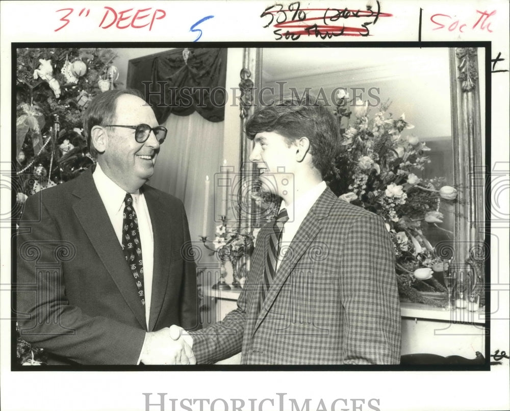 1989 New Orleans - J.R. Adams &amp; Monroe Labouisse at Deb Party - Historic Images