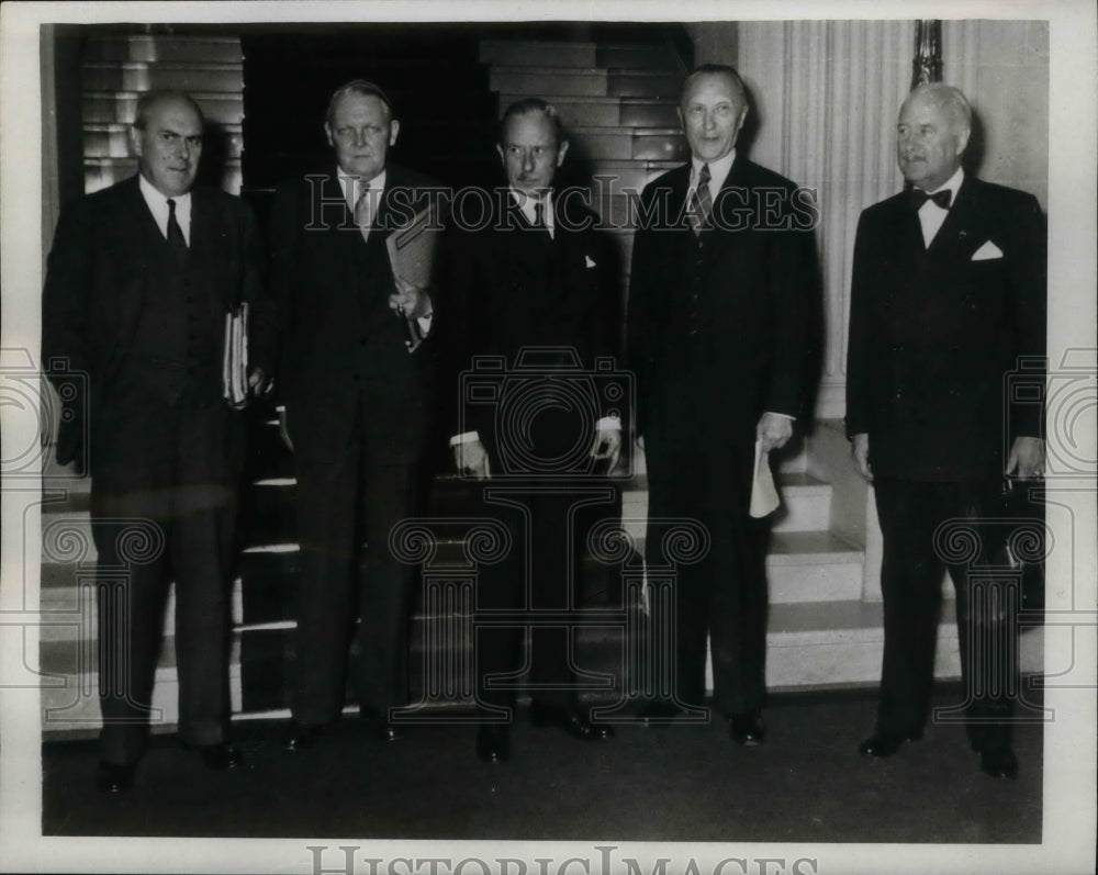 1967 Konrad Adenauer &amp; Staff McCloy, Kirkpatrick, Francois-Poncet - Historic Images