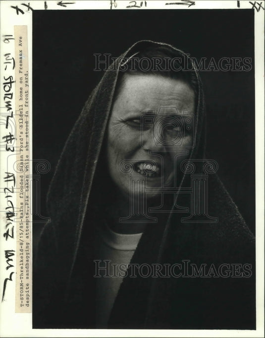 1985 Hurricane Danny - Diann Ford Watches Flood in Slidell Home - Historic Images