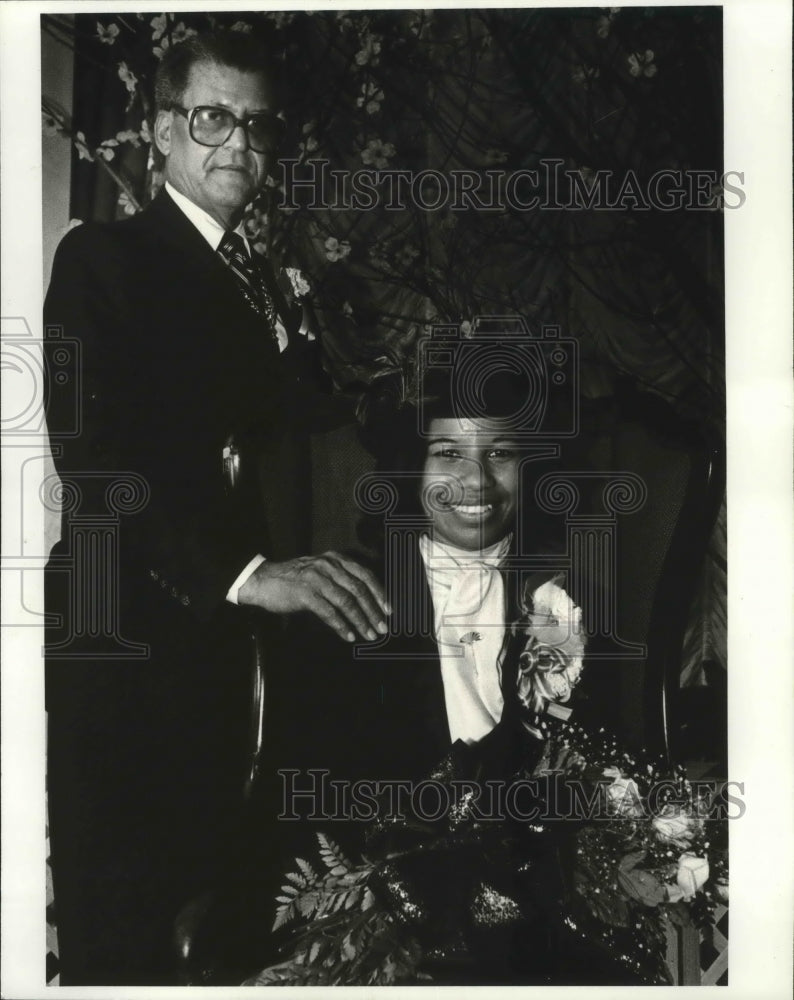 1981 Mardi Gras- John Elliott Adams, Rhonda Mansion Lombard - Historic Images