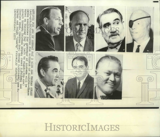 1970 Press Photo Alabama Elections-Candidates for Governor of Alabama - Historic Images