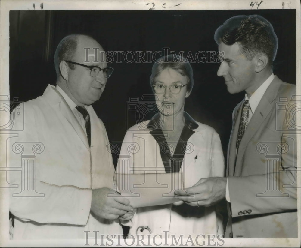 1957 Charity Hospital Officers Doctors Akenhead, Saunders & Salatich - Historic Images