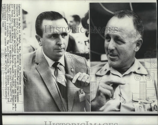 1966 Air Force Col. Jack Albert & Francis Carey - Historic Images