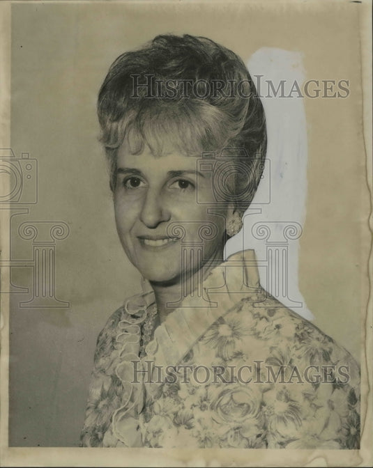 1969 Marguerite S. Ahern, president of New Orleans chapter ASSE. - Historic Images