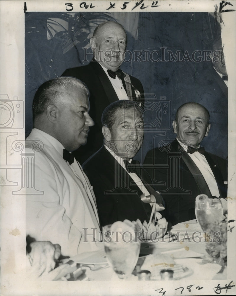 1965 Press Photo Lloyd J. Cobb, Miguel Aleman, Victor H. Schiro &amp; Seymour Weiss - Historic Images