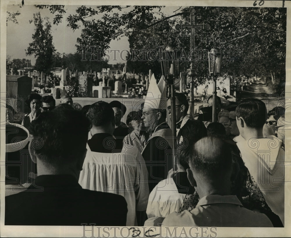 1965 All Saints Day, Archbishop Phillip Hannan officiates ceremony - Historic Images