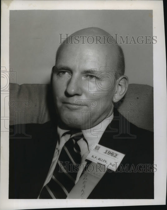 1962 Press Photo Dr. Henry F. Allen of New Orleans Academy of Ophthalmology.-Historic Images
