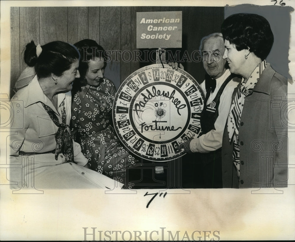 1975 Press Photo New Orleans - Paddlewheel of Fortune of American Cancer Society - Historic Images