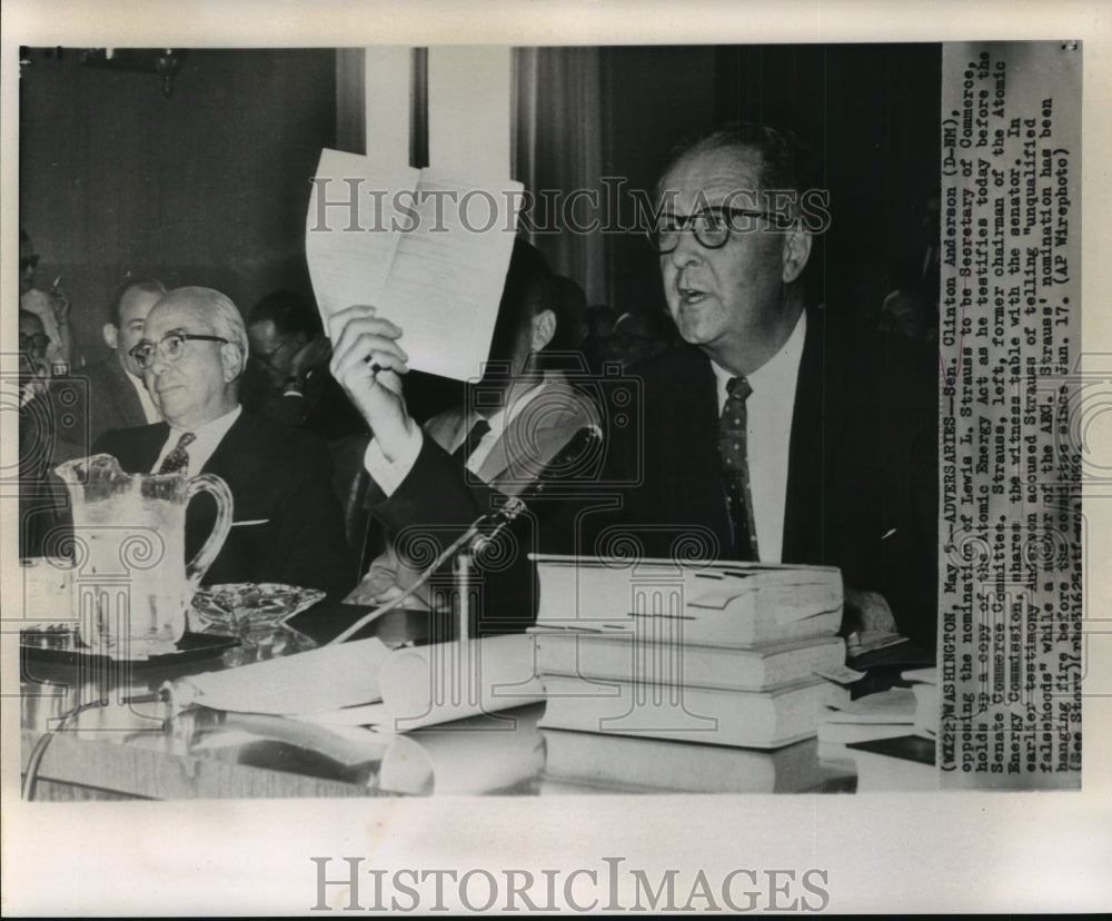 1959 Press Photo Senator Clinton Anderson of New Mexico - noa13121-Historic Images