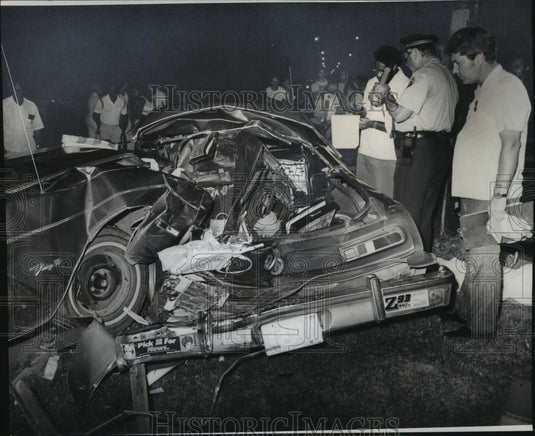 1979 Press Photo Jeffrey Lamphear of Winston-Salem died in collision wreckage - Historic Images