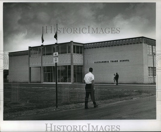 1967 View of Alexandria Trade School in Alexandria, Louisiana. - Historic Images