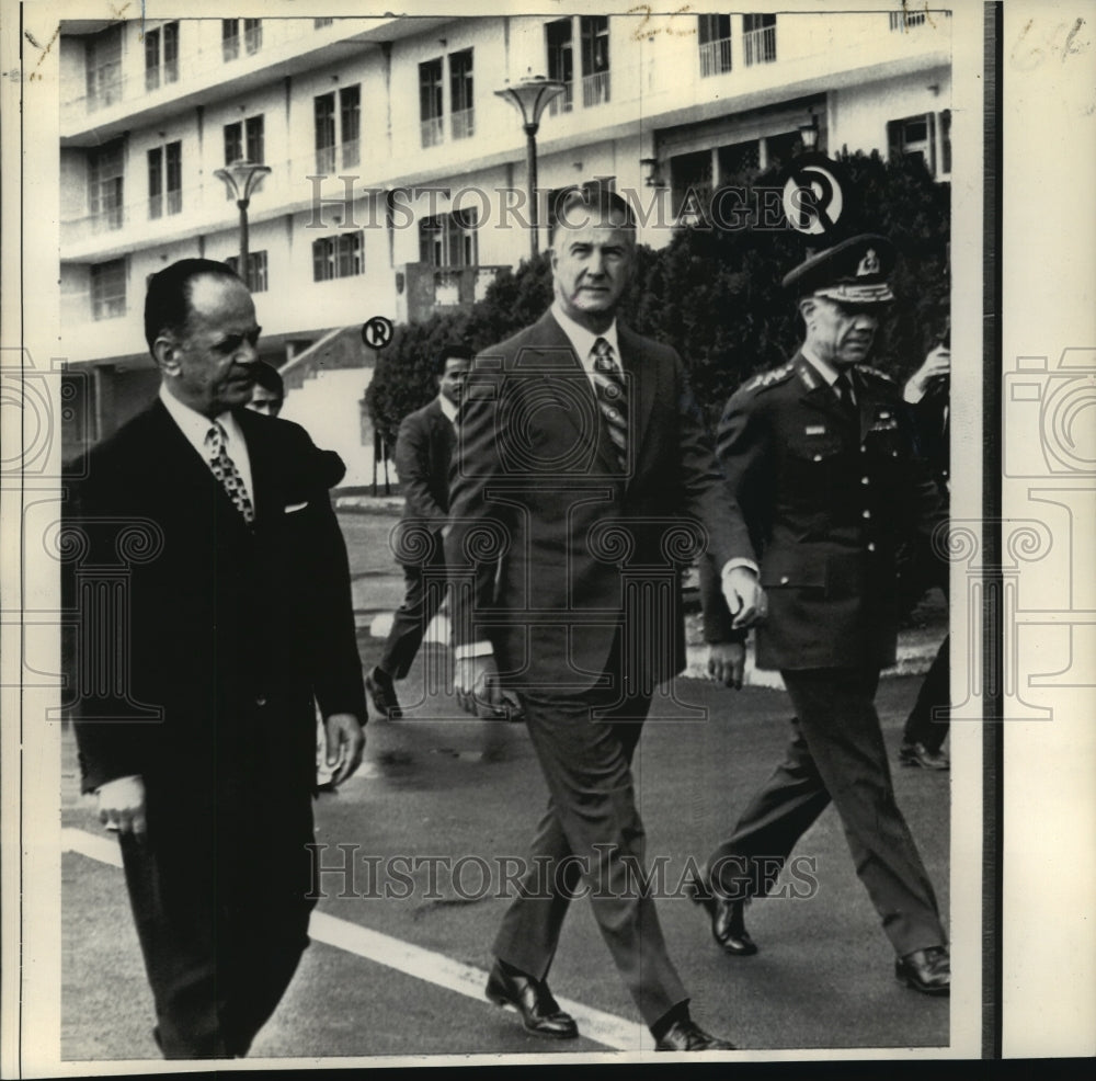 1971 Press Photo Vice President Spiro Agnew with Premier George Papadopoulous - Historic Images