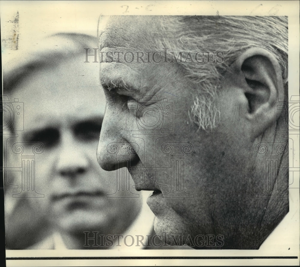 1971 Press Photo Vice President Spiro Agnew with David C. Treen in New Orleans - Historic Images