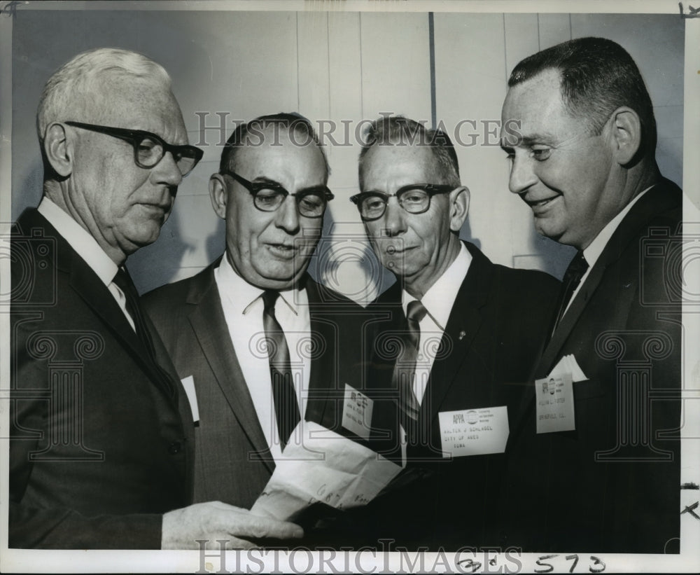 1966 Officers of American Public Towner are Smedberg, Foster, Porter - Historic Images