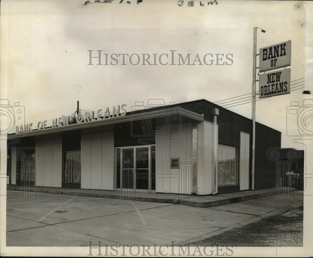 1960 Press Photo Second branch office of Bank of New Orleans in Algiers - Historic Images