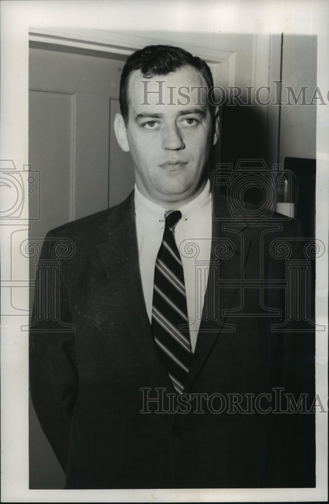 1958 Press Photo Myles Ambrose head of United States Drug Abuse organization - Historic Images