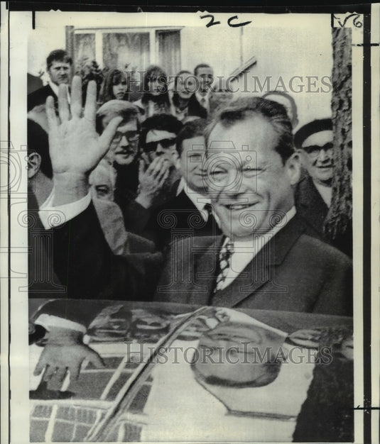 1969 Press Photo Chancellor of West Germany - Willy Brandt at German Parliament - Historic Images