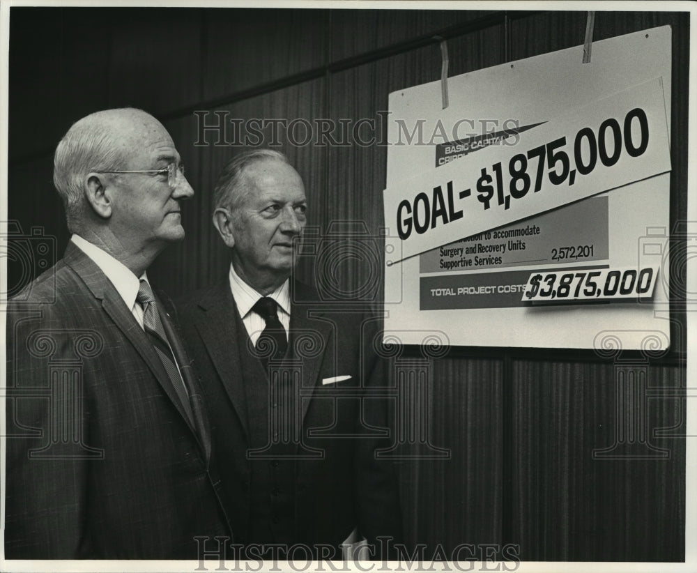 1972 Press Photo Francis Doyle &amp; Gerald Andrus Campaign for Crippled Children - Historic Images