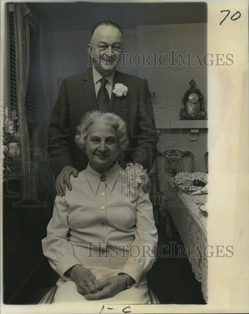 1972 Press Photo 55th Wedding Anniversary of Mr. &amp; Mrs. Samuel Antin Jr. - Historic Images