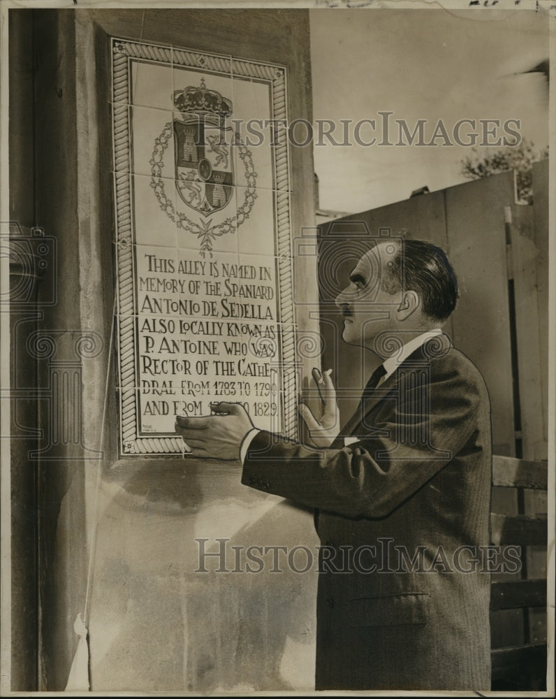 1963 Press Photo Consulate of Spain in New Orleans - Jose Luis Aparicio - Historic Images