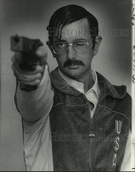 1979 Press Photo National Guard's Marksman Terry Anderson - Historic Images