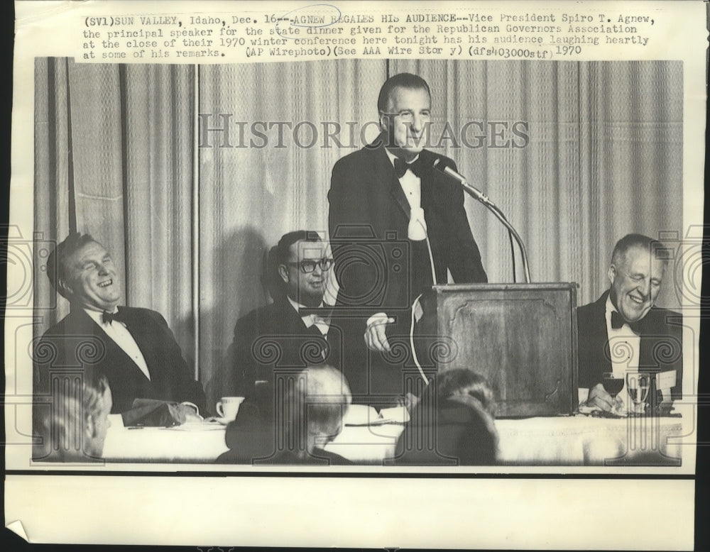 1970 Press Photo VP Spiro T. Agnew Speaks Republican Governor Association - Historic Images