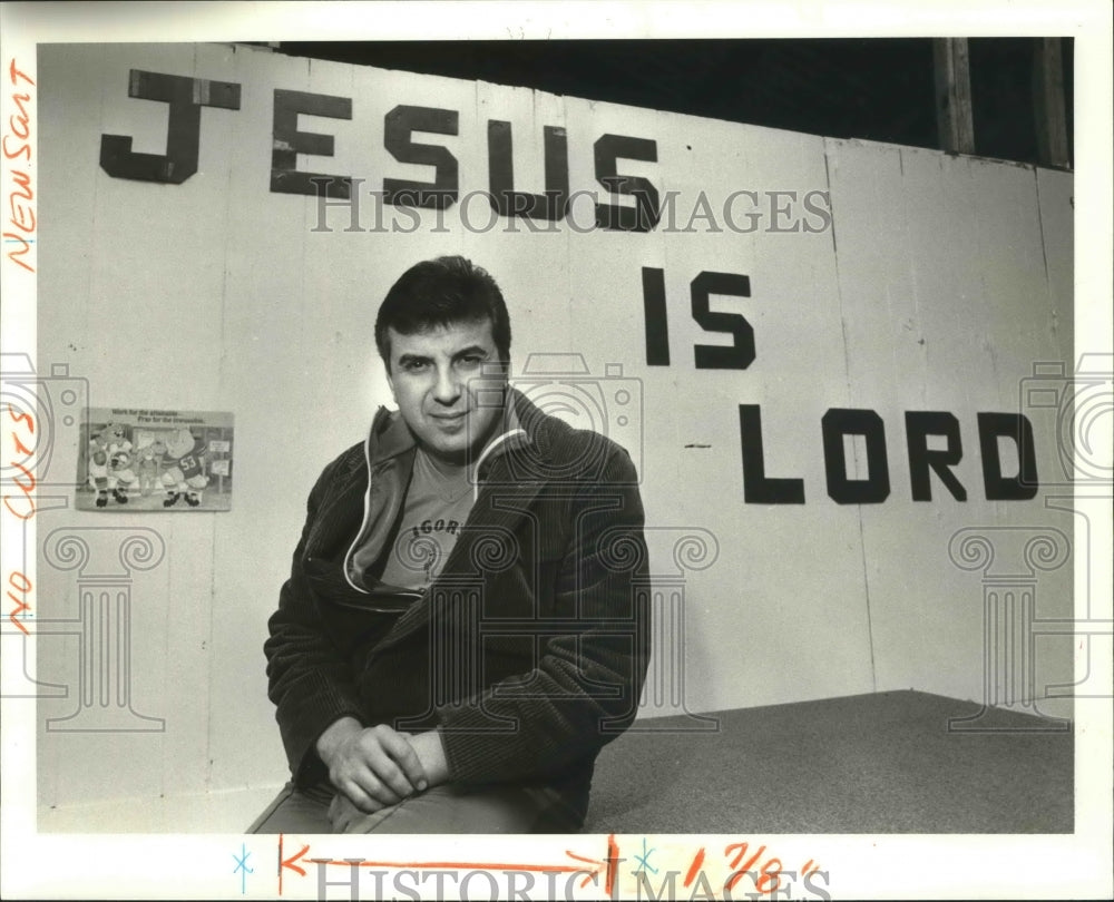 1987 Press Photo Igor Ashkinazi, owner of Acro-Gymnastics World in Metairie- Historic Images