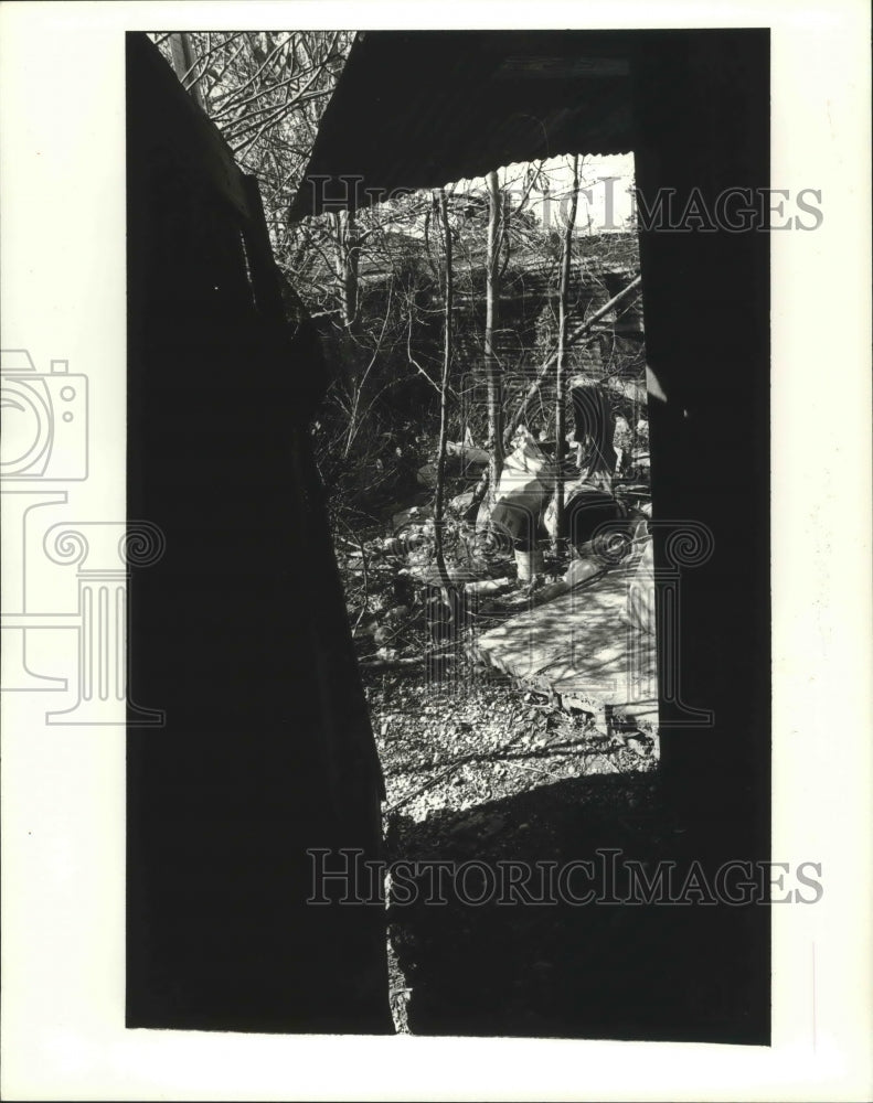 1983 Press Photo ACORN - View From House to be Demolished - Historic Images