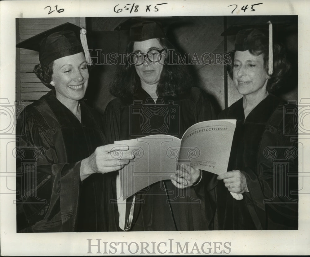 1978 Press Photo Newcomb College - Jennifer Brush, Anne Armstrong, Lindy Boggs - Historic Images