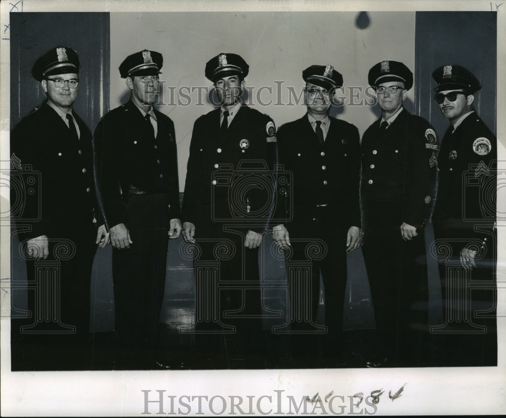 1961 Press Photo New Orleans Auxiliary Police - Staff Officers, Algiers - Historic Images