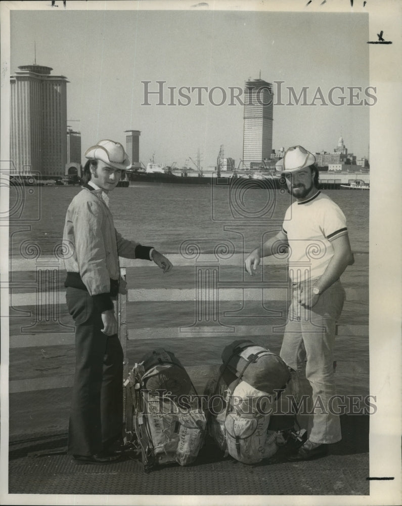 1971 Press Photo Ull Streibl, Martin Streibl, Brothers Traveling from Argentina - Historic Images