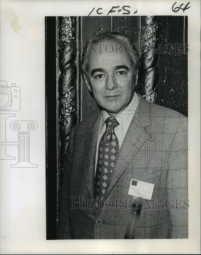 1972 Press Photo Warren G. Arnett of New Orleans of NSID - Historic Images