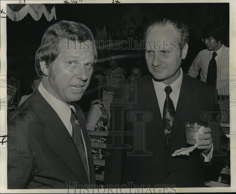 1973 Press Photo Blake G. Arata, Outgoing New Orleans City Attorney and Other - Historic Images