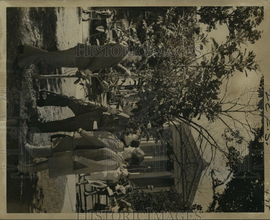 1973 Press Photo Arbor Day Ceremony at Lafayette Square, New Orleans - Historic Images