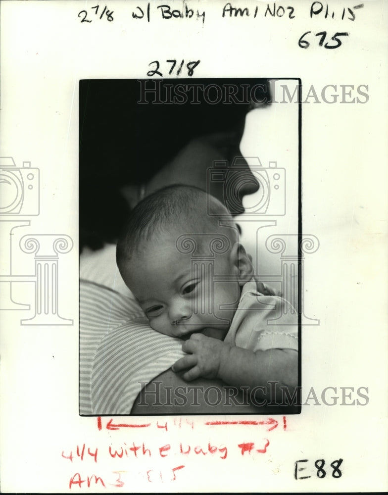 1981 Press Photo Ochsner Foundation Hospital - Darren Michael Ourso, Diane Ourso - Historic Images