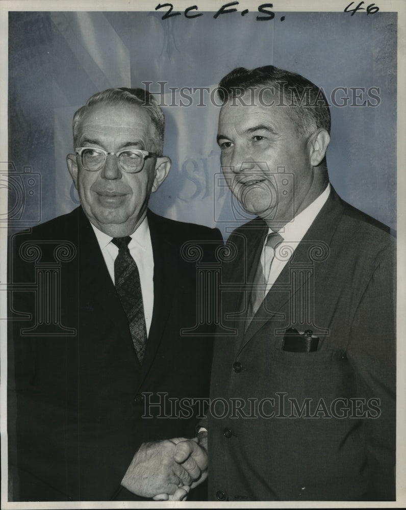 1968 Press Photo School Boards Association - R. Winfield Smith, Fulton F. Bacon - Historic Images