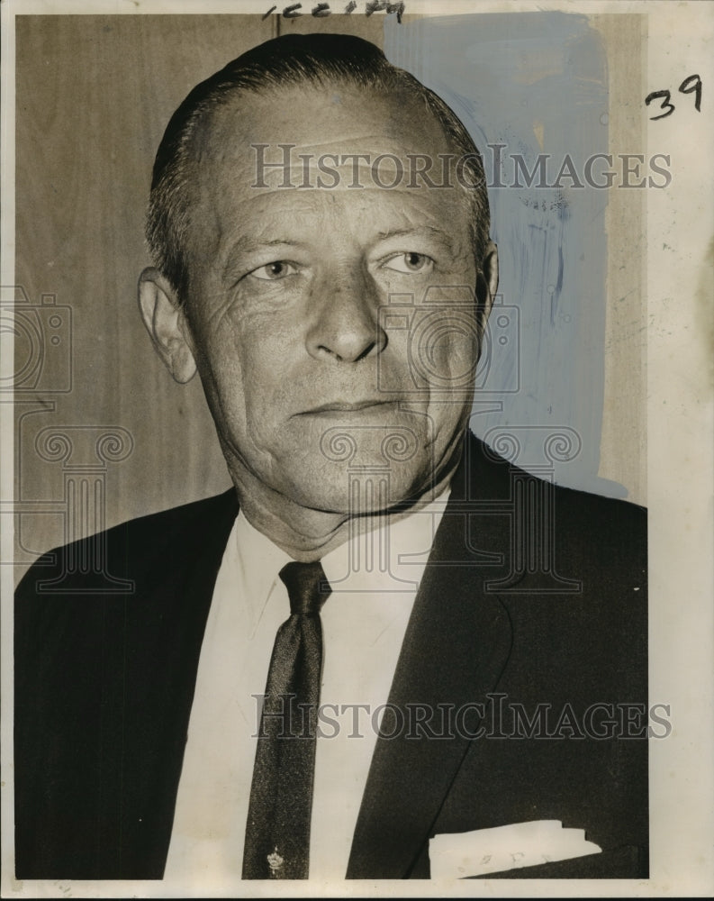 1963 Press Photo E.A. Bachemin, New Orleans American Public Works Association- Historic Images