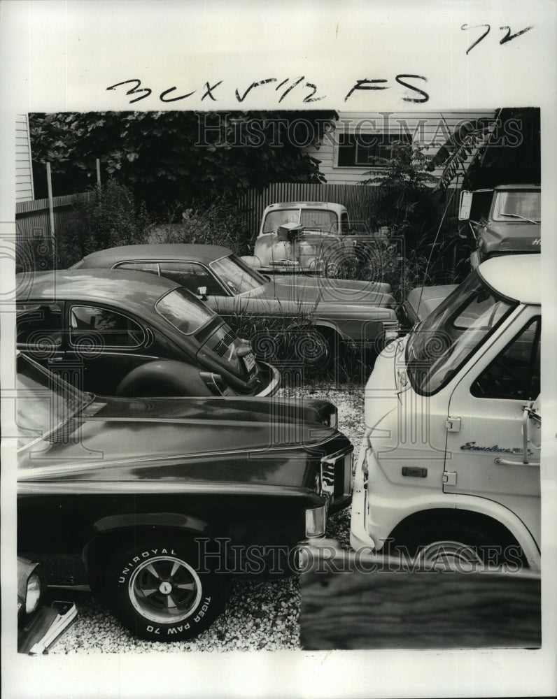 1975 Abandoned Car Lot Target of Complaints, Gretna, Louisiana - Historic Images