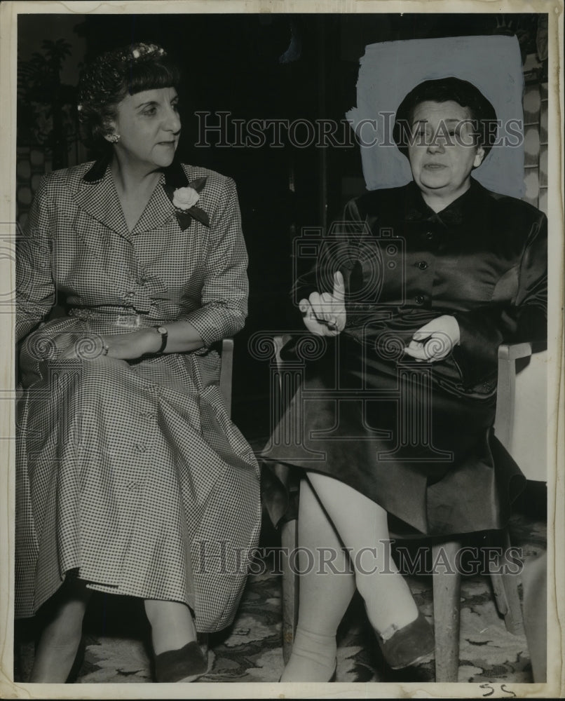 1953 Madame Helene Banatar with Sue Sadow - Historic Images